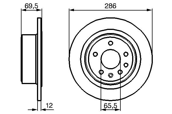 Гальмівні диски 0986478609 Bosch