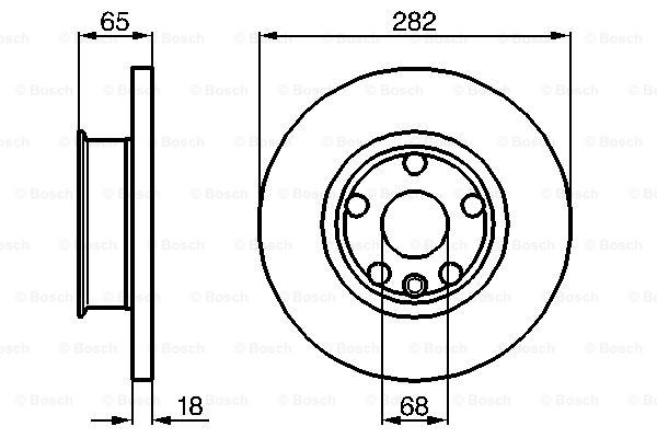 Купити 0986478613 Bosch Ротор гальмівний