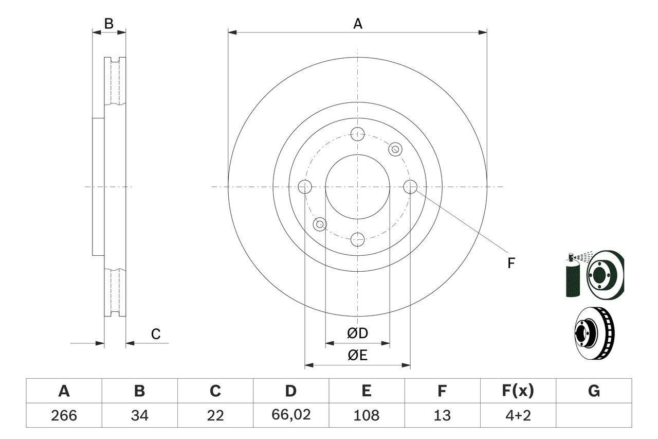 Купити 0986478618 Bosch Ротор гальмівний