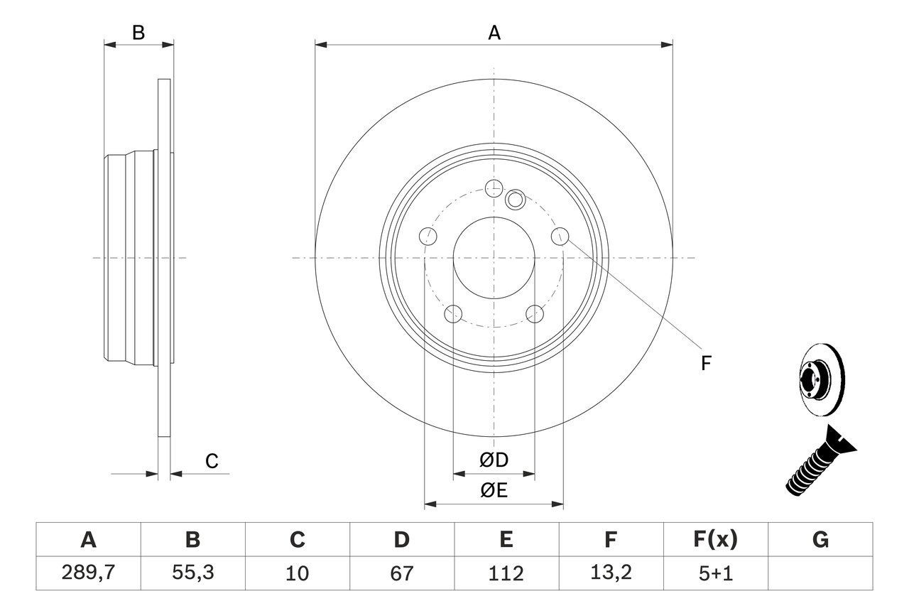 Задні дискові гальма Bosch 0986478626 ціна, від 31.04 USD