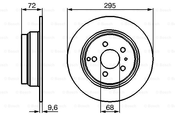 Задні дискові гальма Bosch 0986478628 ціна, від 31.08 USD