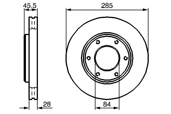 Купити 0986478693 Bosch Ротор гальмівний