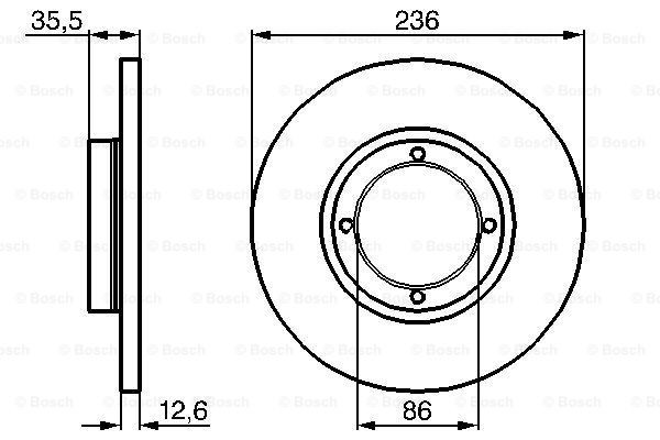 Купити 0986478712 Bosch Ротор гальмівний