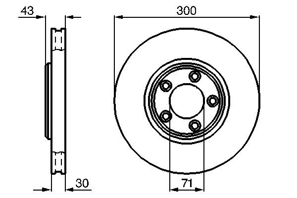 Купити 0986478778 Bosch Ротор гальмівний