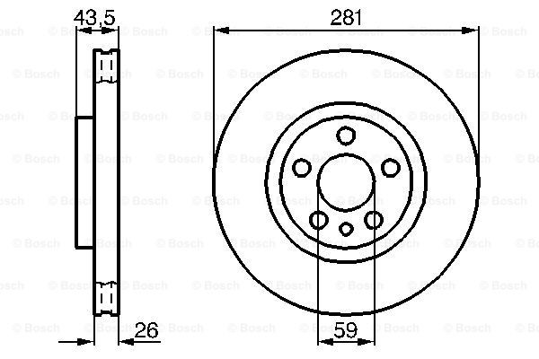 Купити 0986478812 Bosch Ротор гальмівний