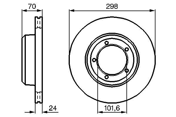 Купити 0986478824 Bosch Ротор гальмівний