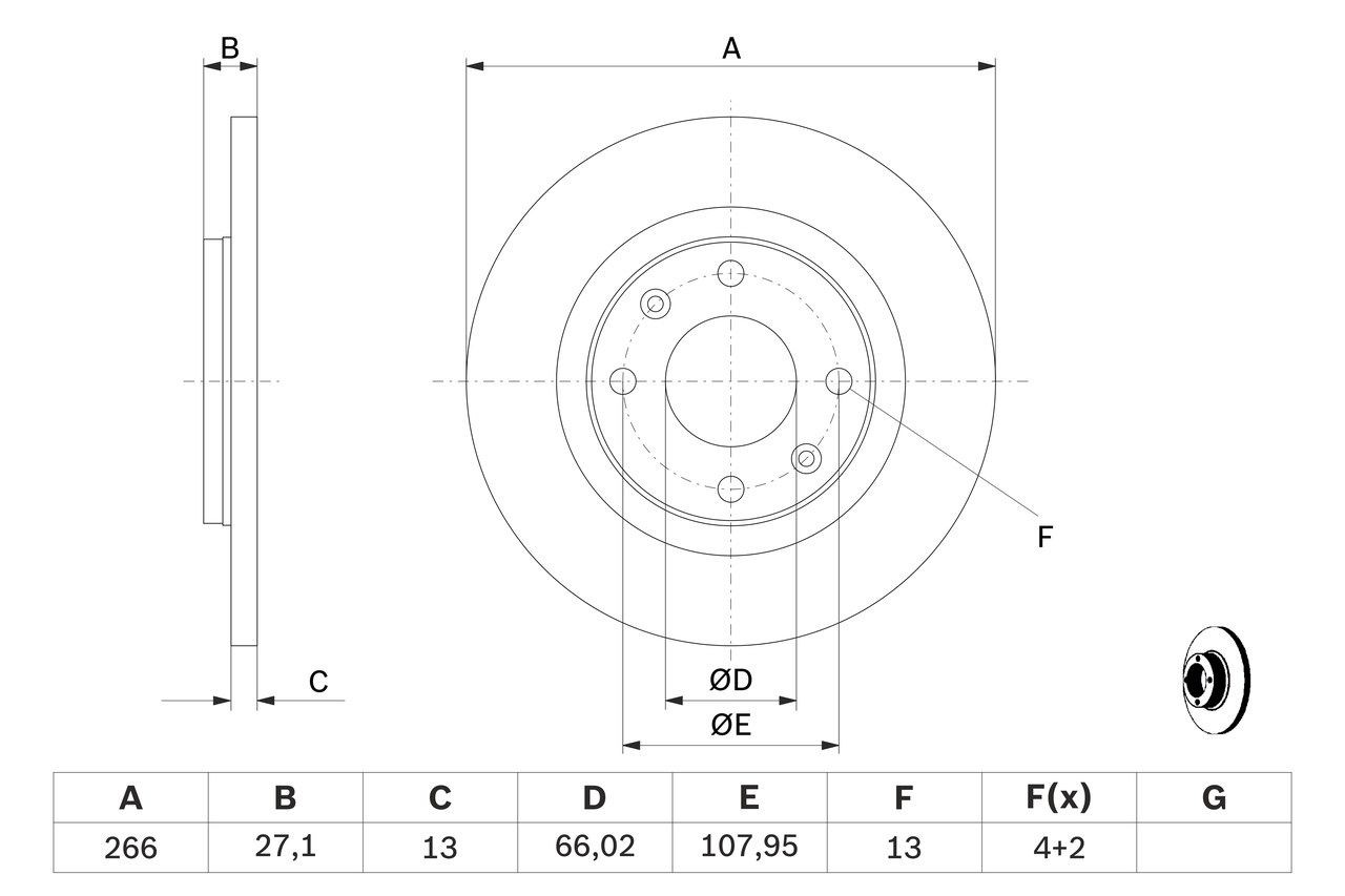 Диск переднього гальма Bosch 0986478847 ціна, від 25.14 USD