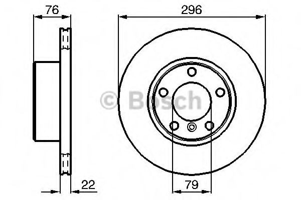 0986478848 Bosch Гальмо дискове переднє