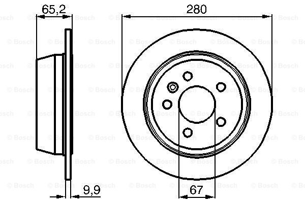 0986478873 Bosch Дискові гальма
