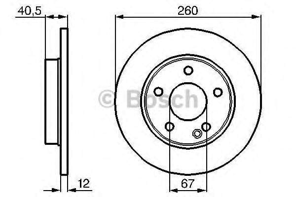 Гальмівні диски передні 0986478874 Bosch
