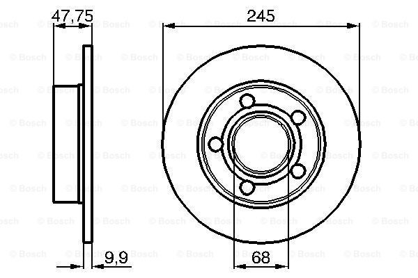 Гальмівні диски 0986478888 Bosch