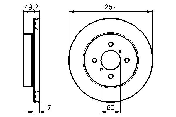 Купити 0986478984 Bosch Ротор гальмівний