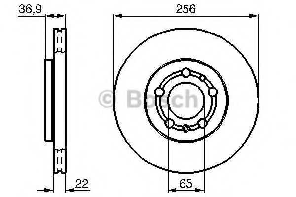 Гальмівні диски передні 0986478988 Bosch