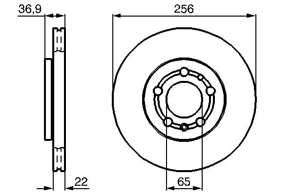 Купити 0986478988 Bosch Ротор гальмівний