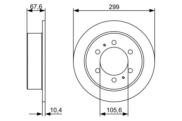 0986478999 Bosch Дискові гальма