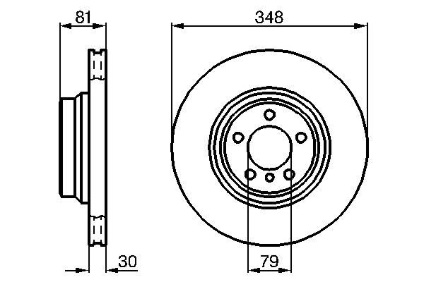 Диск переднього гальма Bosch 0986479003 ціна, від 73.79 USD