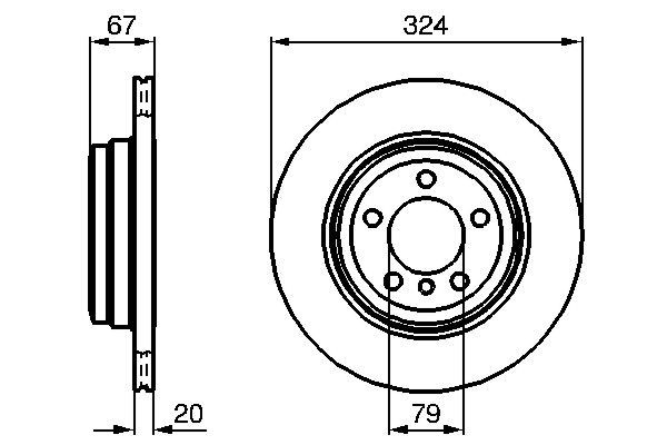 Задні дискові гальма Bosch 0986479004 ціна, від 48.88 USD