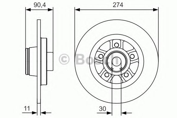 Гальмівні диски 0986479015 Bosch