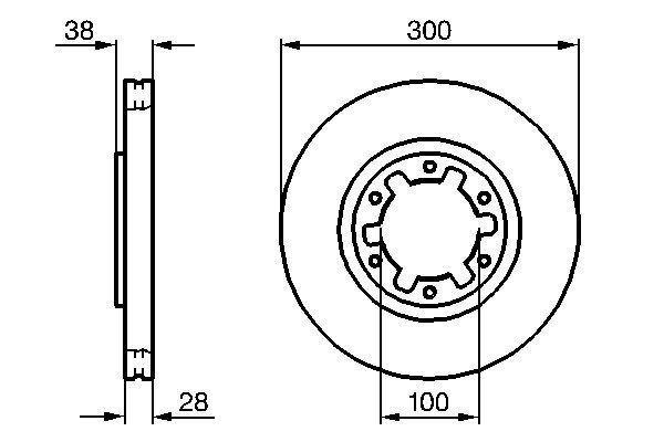 Купити 0986479031 Bosch Ротор гальмівний