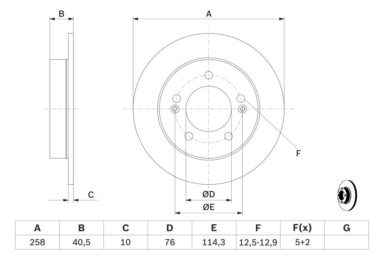 0986479059 Bosch Дискові гальма