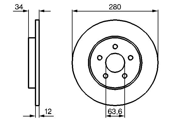 0986479068 Bosch Дискові гальма