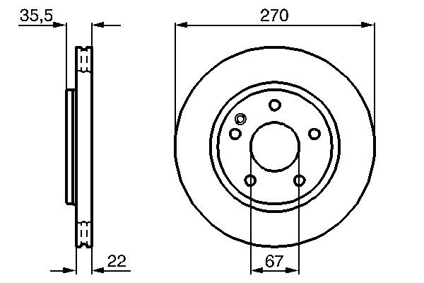 Купити 0986479071 Bosch Ротор гальмівний