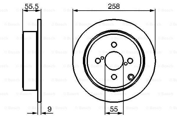 Купити 0986479086 Bosch Диск заднього гальма