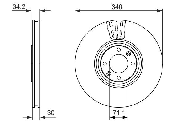 Купити 0986479093 Bosch Ротор гальмівний