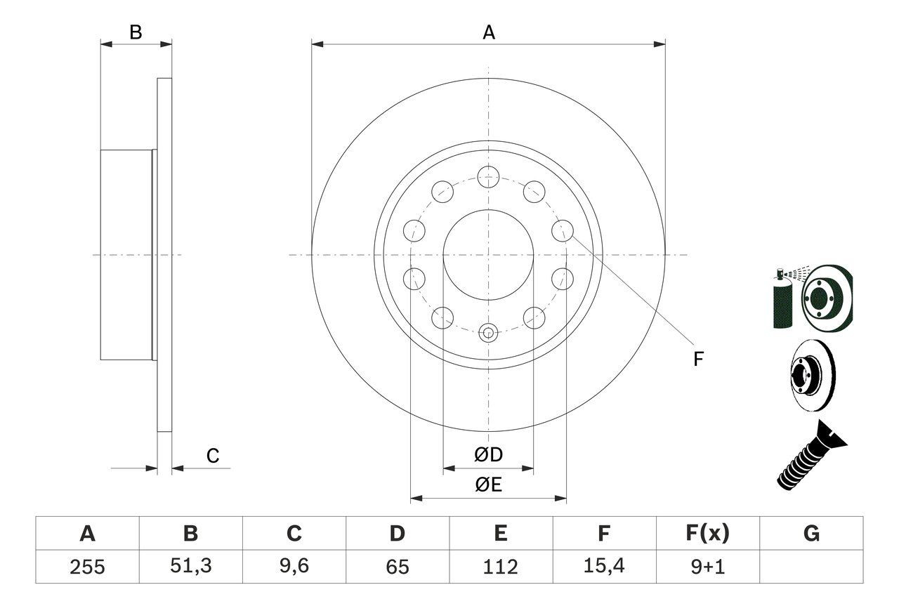 Задні дискові гальма Bosch 0986479099 ціна, від 25.57 USD
