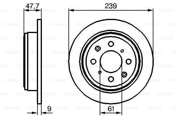 Гальмівні диски 0986479101 Bosch