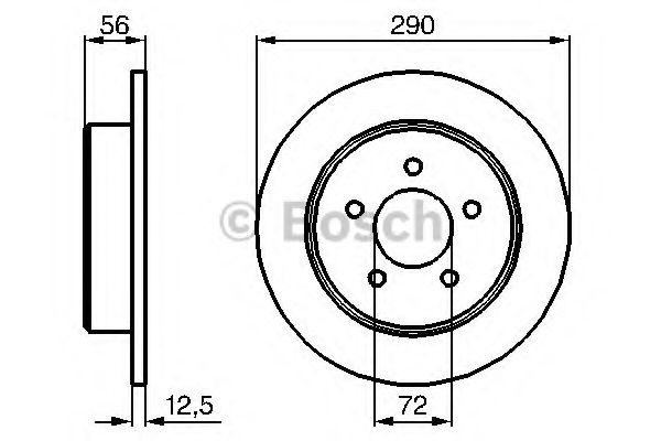 Задні дискові гальма Bosch 0986479102 ціна, від 33.02 USD