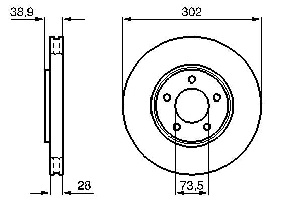 Купити 0986479117 Bosch Ротор гальмівний