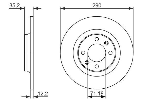 Задні дискові гальма Bosch 0986479118 ціна, від 32.64 USD