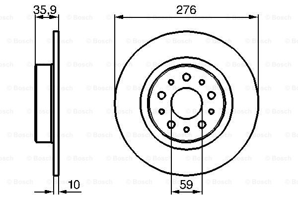 Задні дискові гальма Bosch 0986479120 ціна, від 31.16 USD