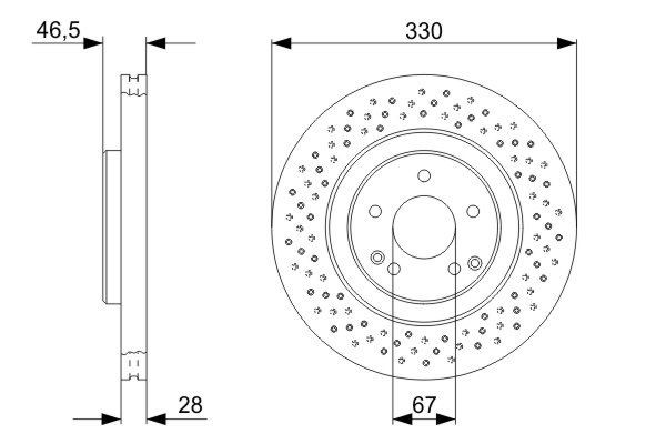 Купити 0986479135 Bosch Ротор гальмівний