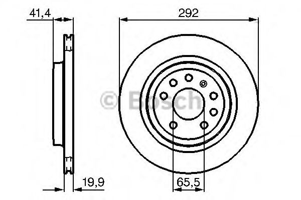 Купити 0986479142 Bosch Диск заднього гальма