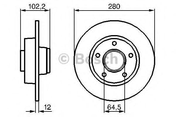 Задні дискові гальма Bosch 0986479144 ціна, від 50.92 USD