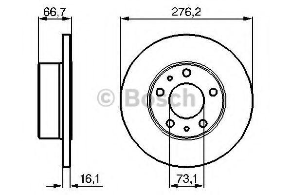 0986479161 Bosch Дискові гальма
