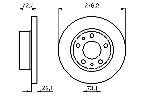 Купити 0986479162 Bosch Ротор гальмівний