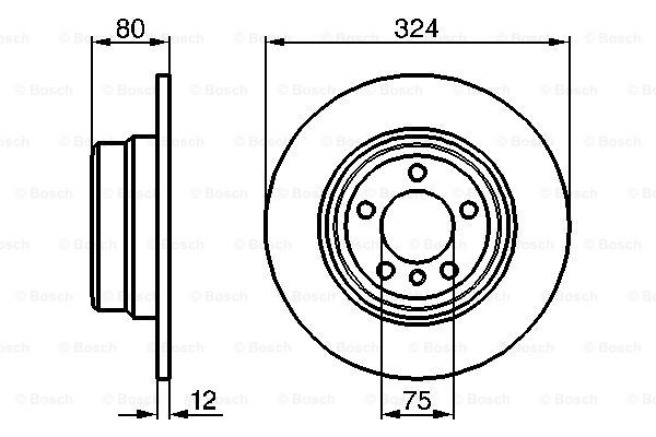 Задні дискові гальма Bosch 0986479167 ціна, від 49.00 USD
