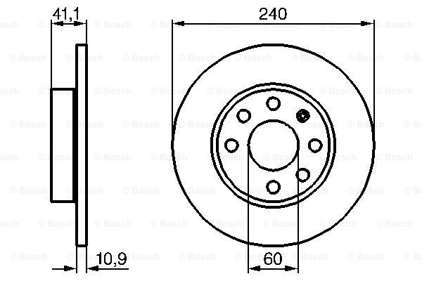 Диск переднього гальма Bosch 0986479189 ціна, від 22.24 USD