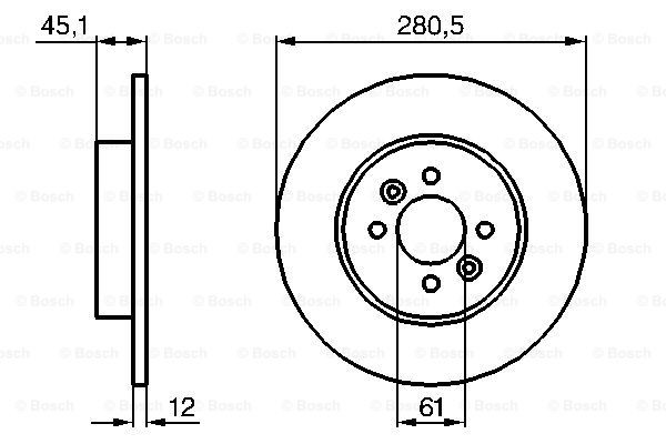 Гальмівні диски 0986479195 Bosch