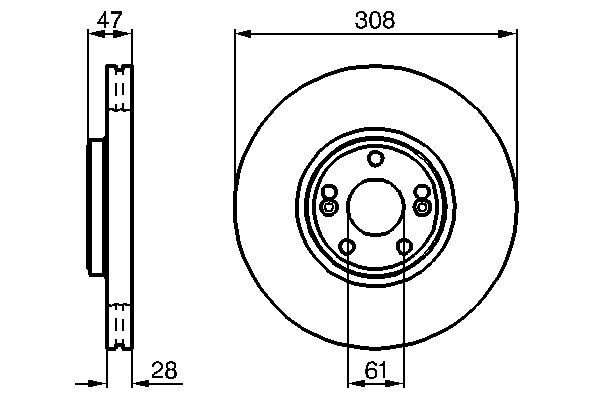 Купити 0986479199 Bosch Ротор гальмівний