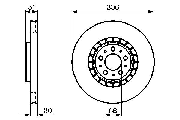 Купити 0986479202 Bosch Ротор гальмівний