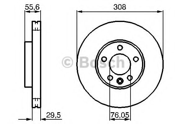 0986479211 Bosch Гальмо дискове переднє