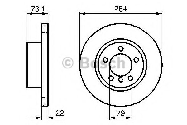 Диск переднього гальма Bosch 0986479213 ціна, від 47.31 USD