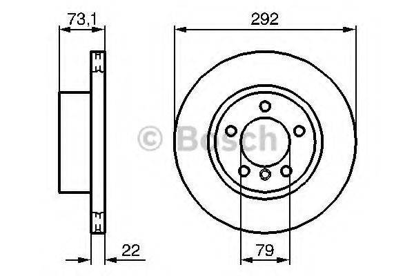Гальмівні диски передні 0986479214 Bosch