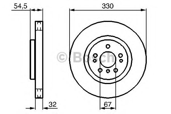 Гальмівні диски передні 0986479269 Bosch