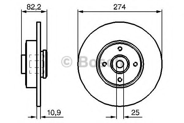 Купити 0986479270 Bosch Диск заднього гальма