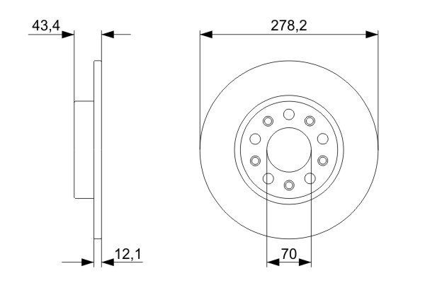 Гальмівні диски 0986479292 Bosch